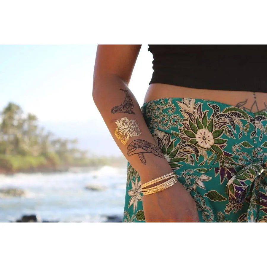 Mini Hawaiian Tatoo Sheet (Black)