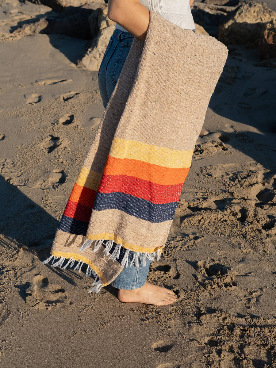 Sustainable Recycled Throw Blanket - Vintage Desert