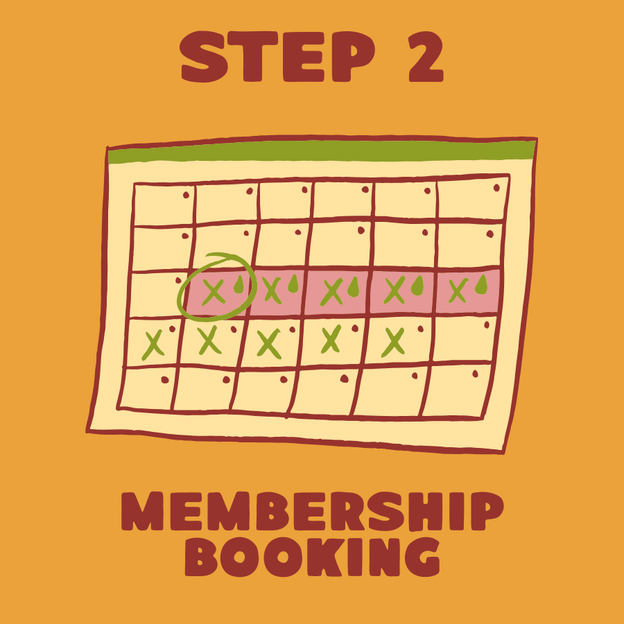 Studio Booking Calendar (MEMBERSHIPS)