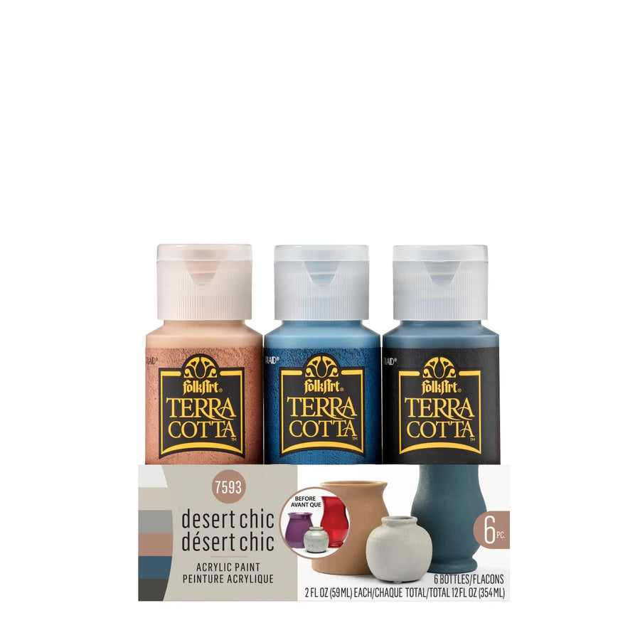 Terra Cotta Acrylic Paint 6 piece set
