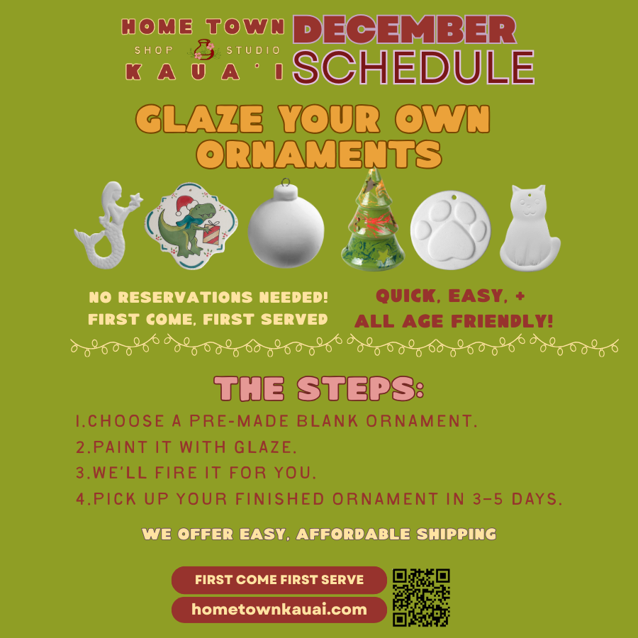 Glaze Your Own Ornaments