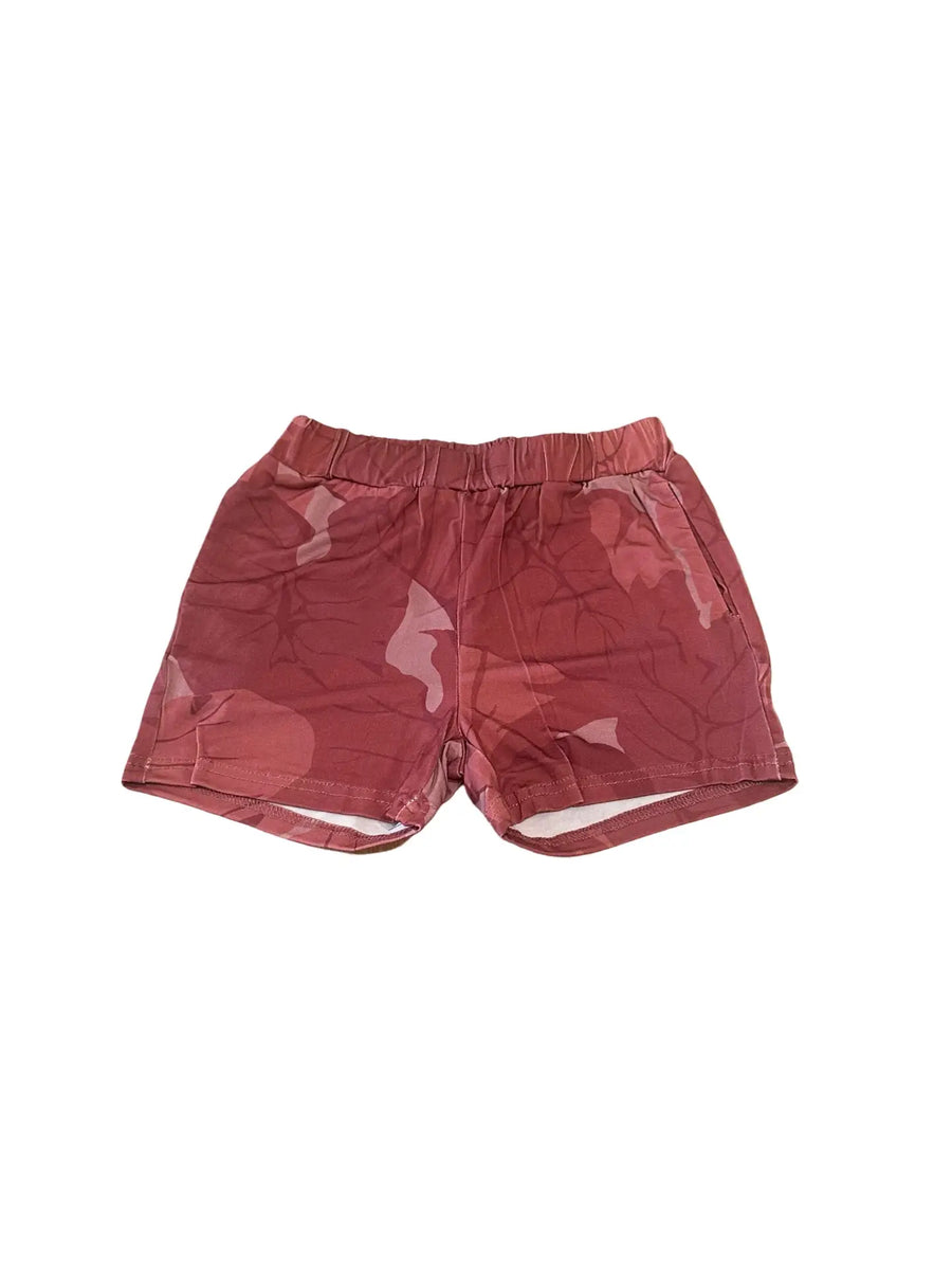 Keiki Shorts in Rose Kalo
