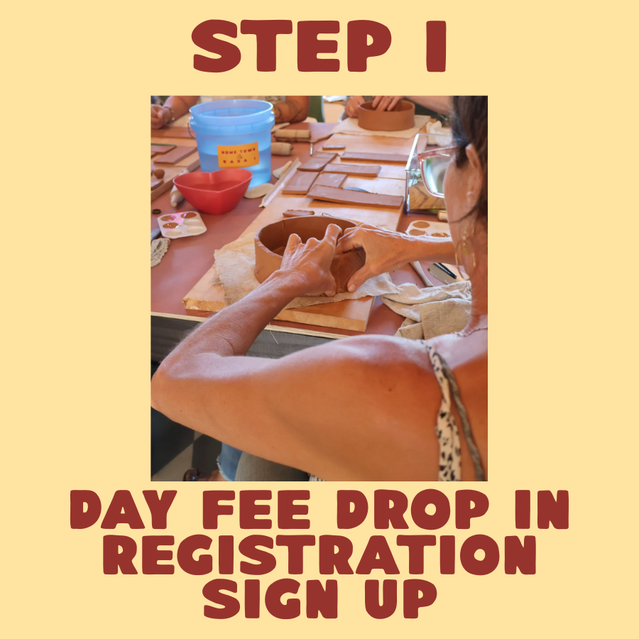 Pottery Studio Drop In - Day Fee (REGISTRATION)