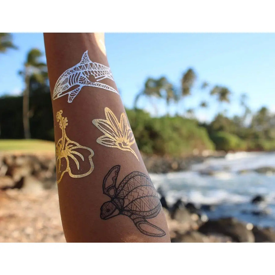 Mini Hawaiian Tatoo Sheet (Black)