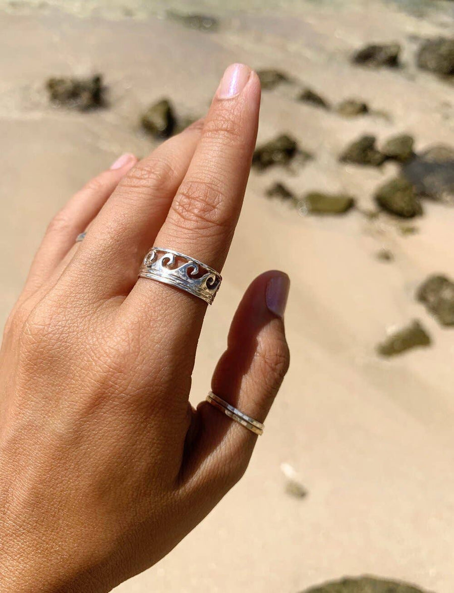 Lanikai Waves Ring