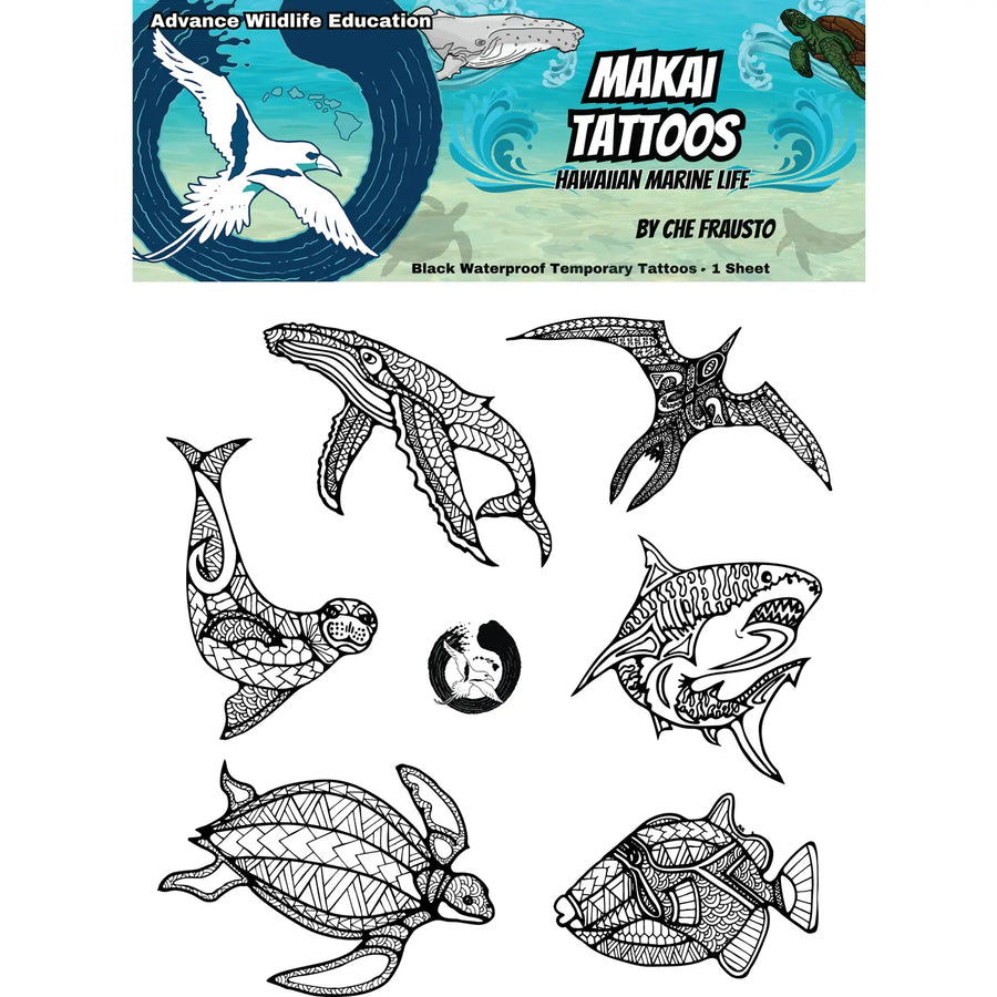Makai Hawaiian Wildlife Tattoo