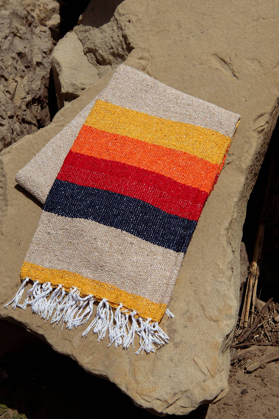 Sustainable Recycled Throw Blanket - Vintage Desert