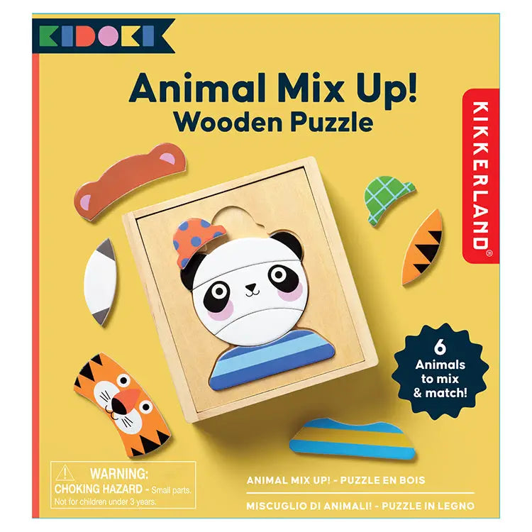 Animal Mix Up Wooden Puzzlw