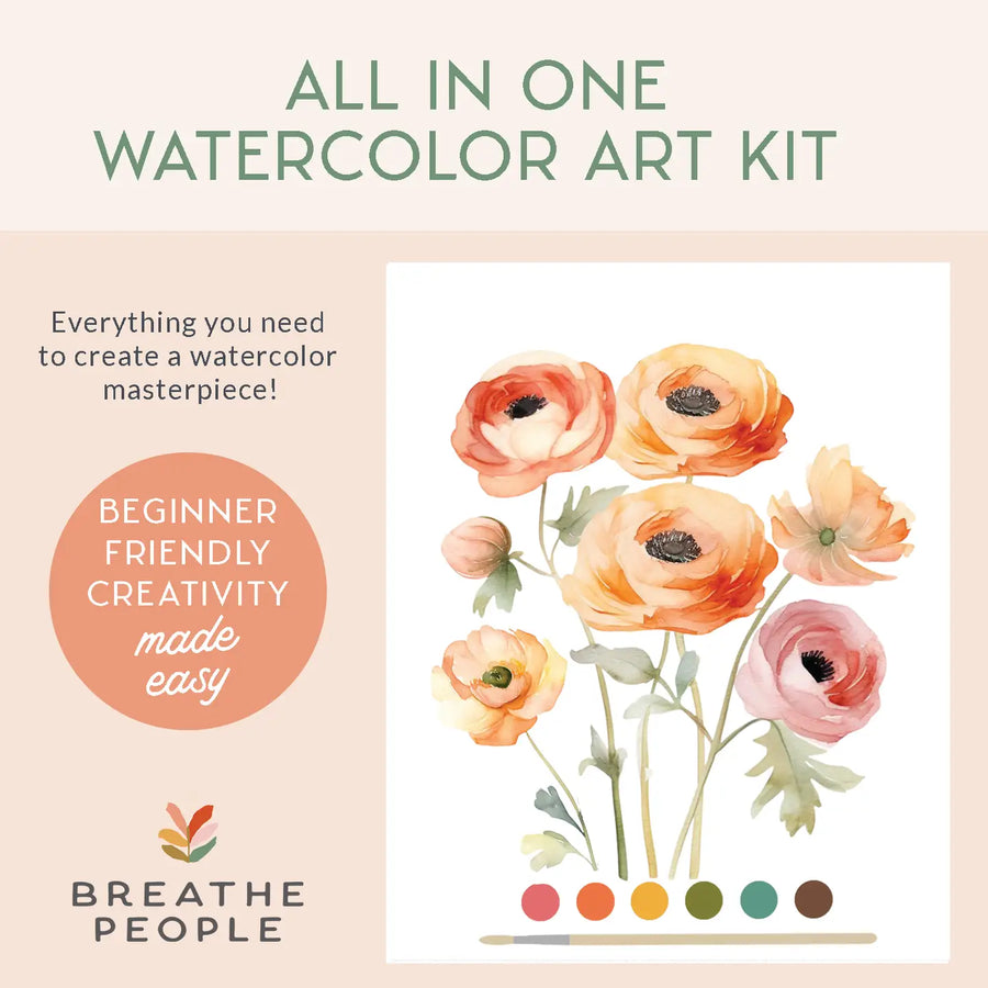 Ranunculus All-In-One Watercolor Kit