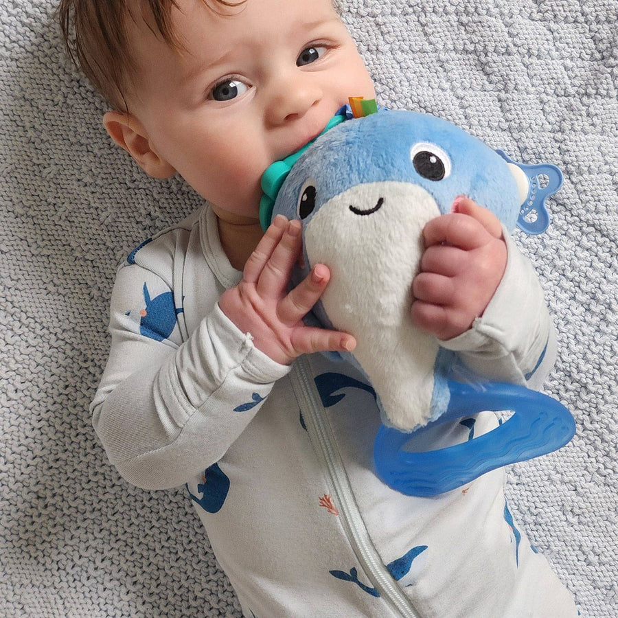 Whale Zippered Footie