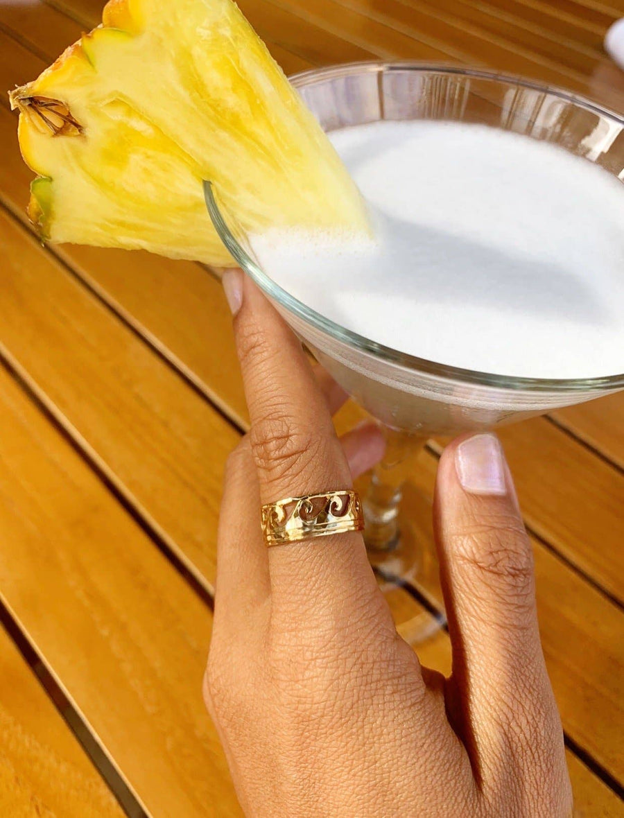 Lanikai Waves Ring