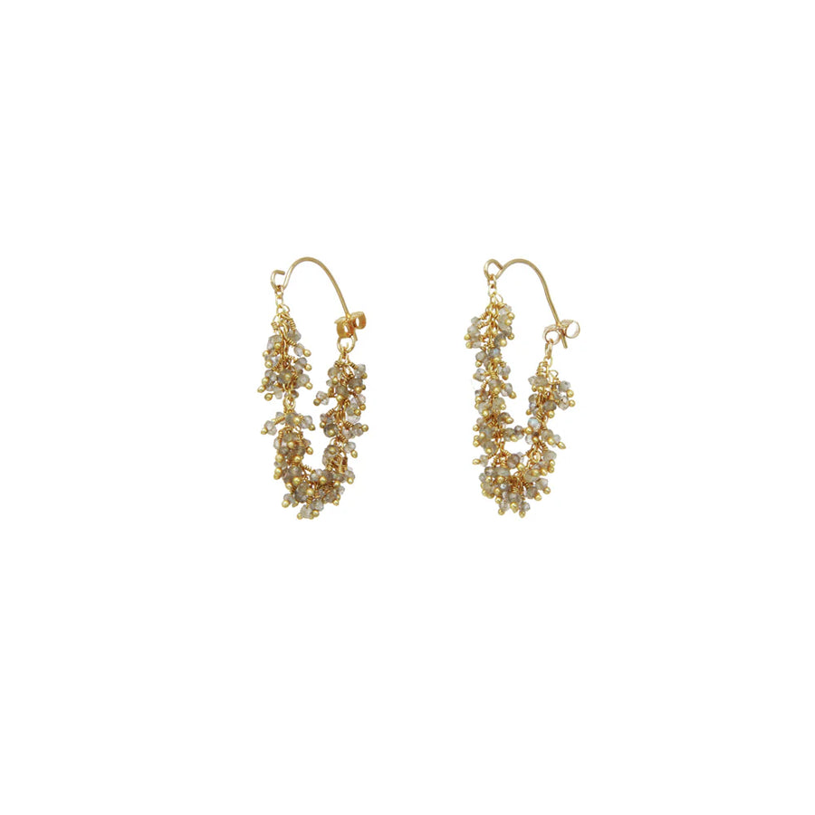 Fringe Hoop Earrings - Vermeil