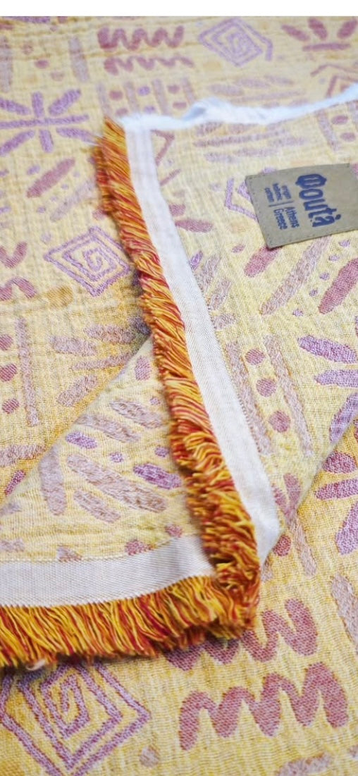 vivid greek towel
