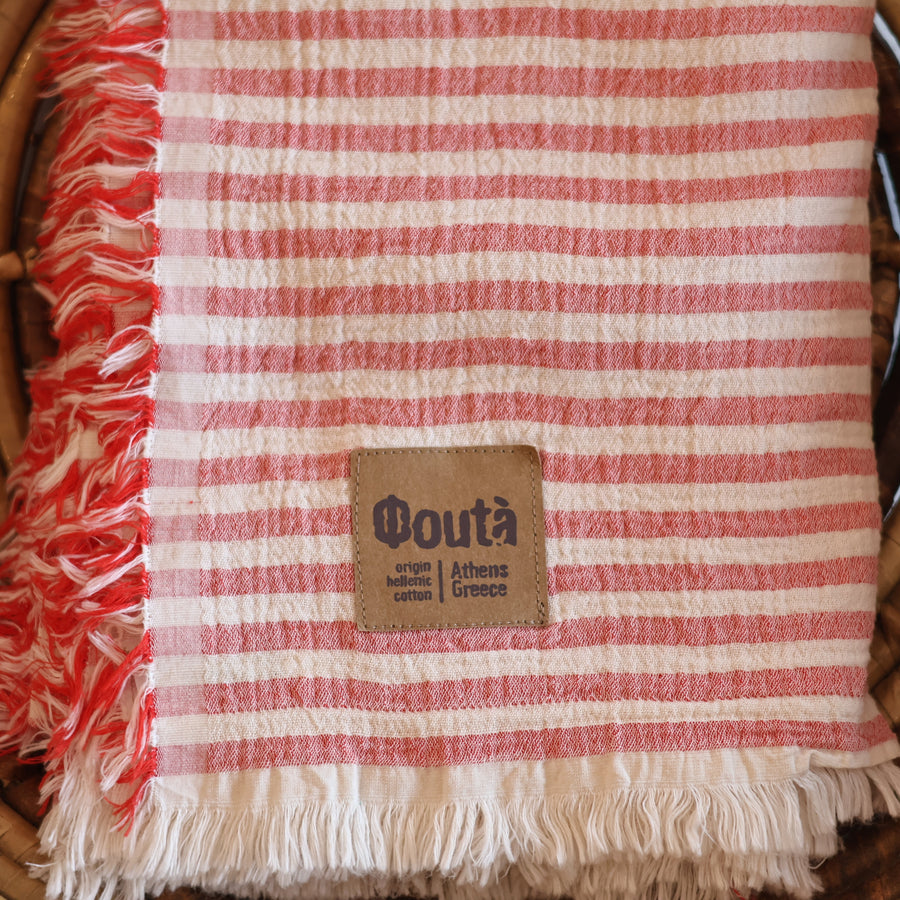 Greek Towel Large Square Lines