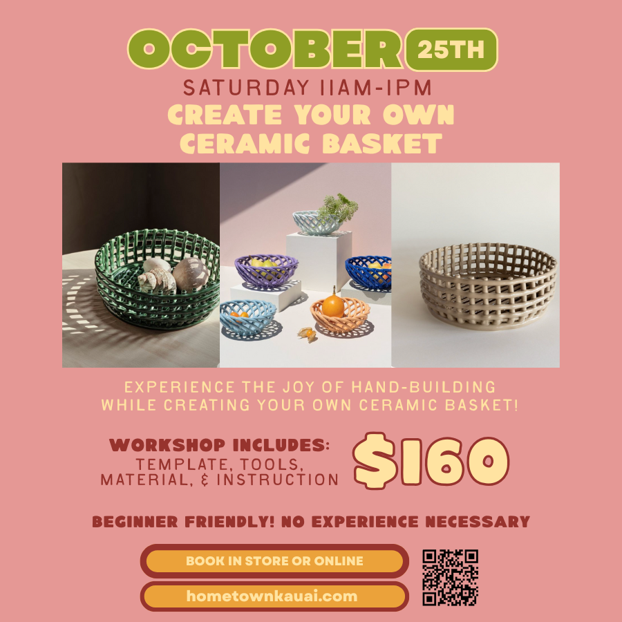 Ceramic Basket - Handbuilding Workshop