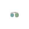Double Sea Glass Ring Collection