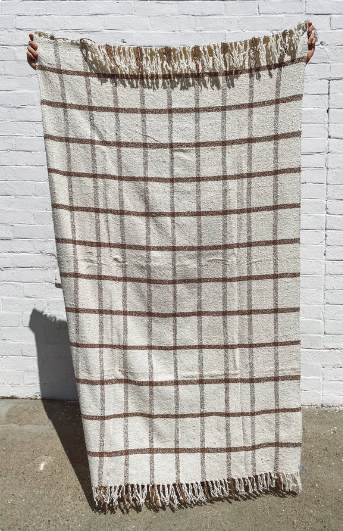 Sustainable Throw Blanket - Catalina Plaid