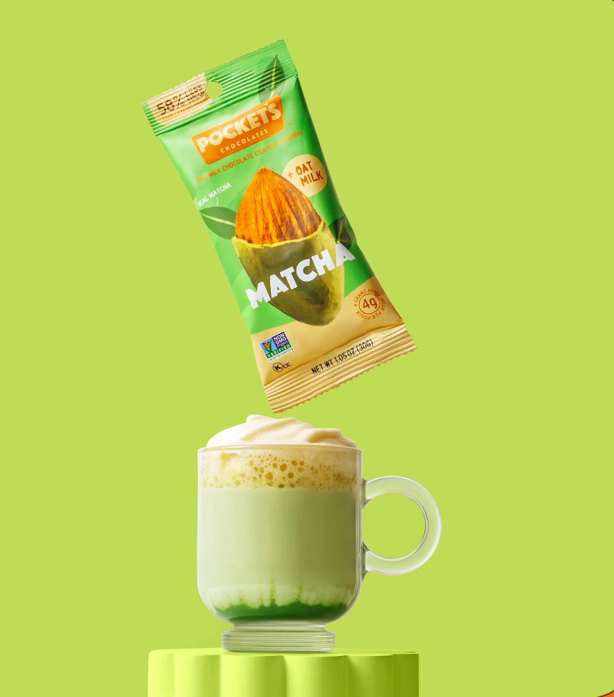 Pocket's Chocolates - Matcha Almonds