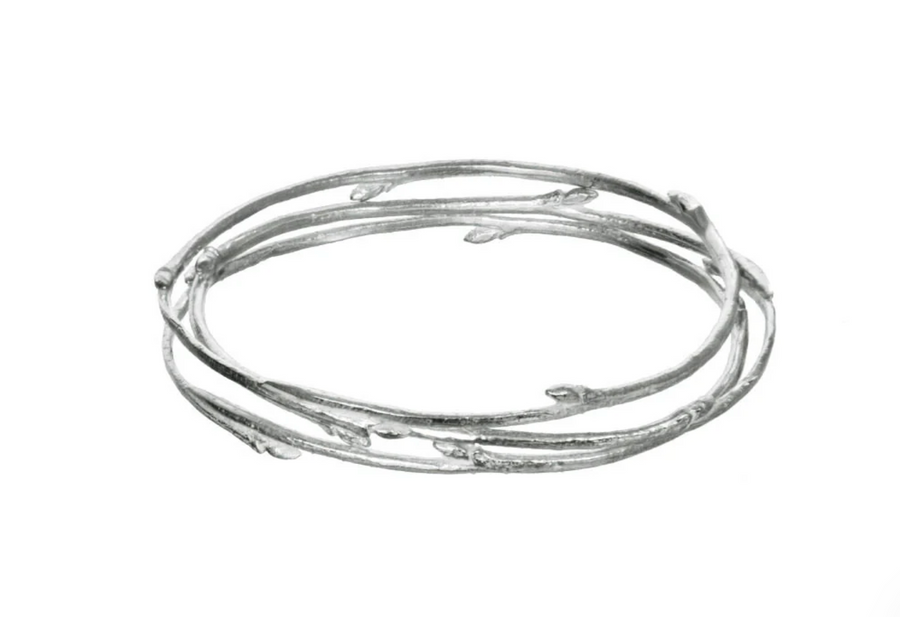 Branch Bangle Bracelet - Silver