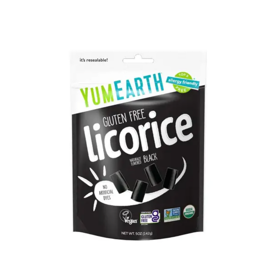 YumEarth Organic Gluten-Free Black Licorice 5 oz.