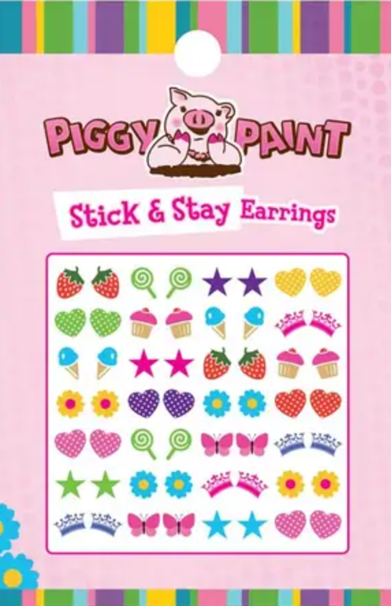 Piggy Paint Stick & Stay Earrings