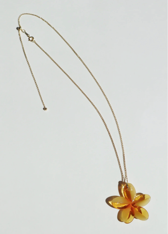 Mixed Amber Pua Melia Necklace