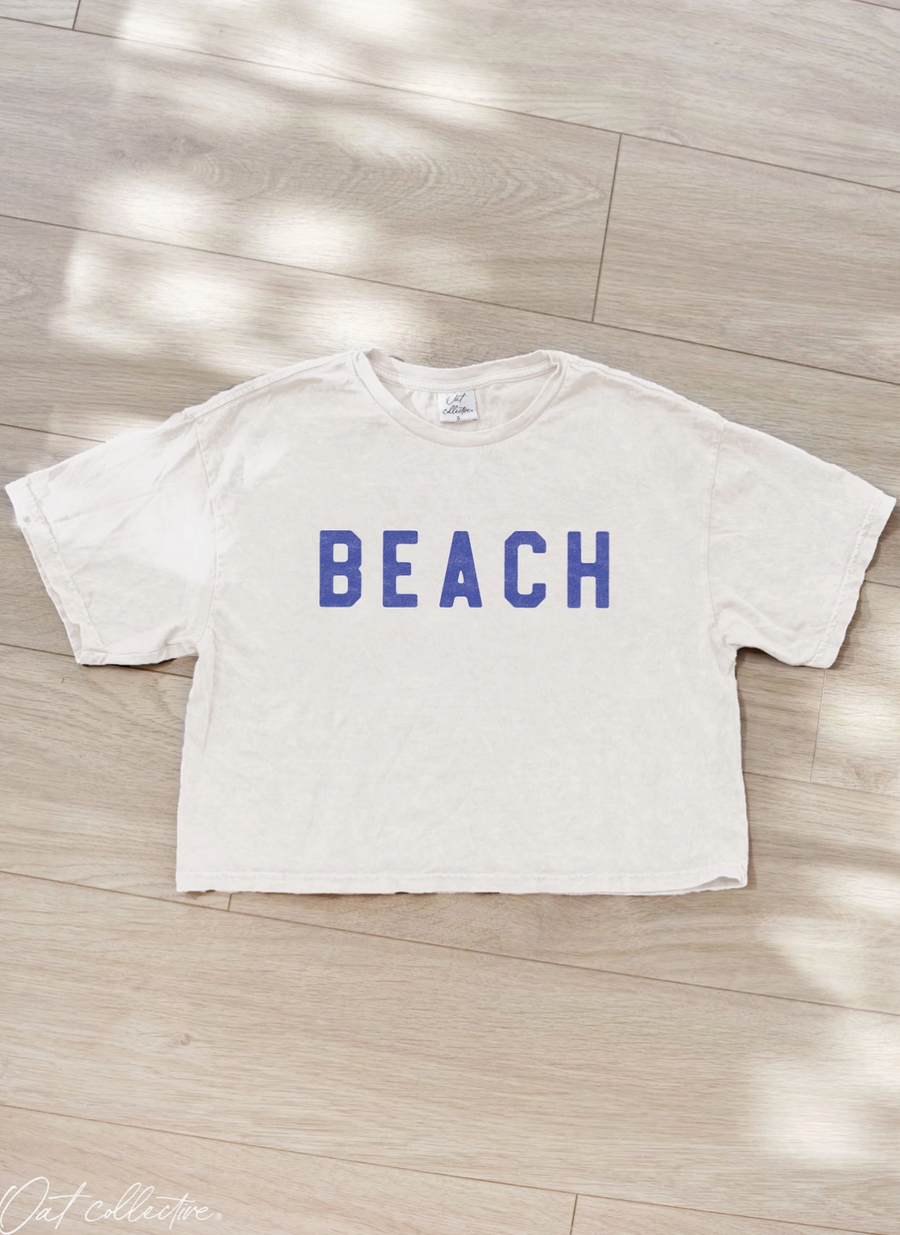 Beach Cropped Graphic Tee
