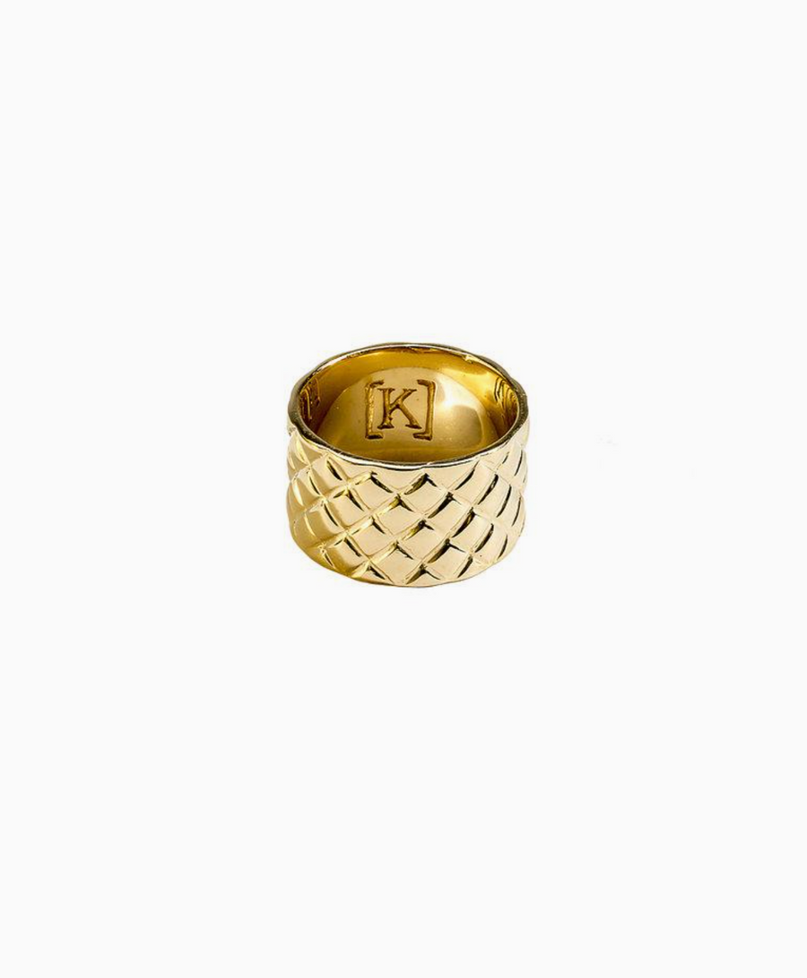 Pineapple Texture Band Ring