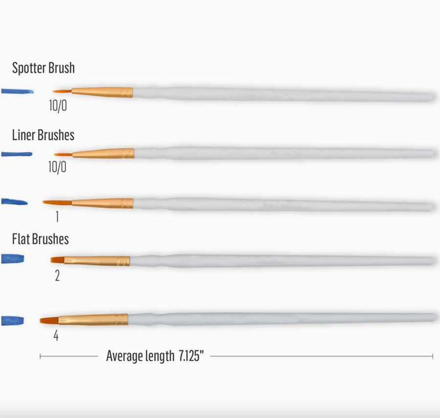 Folkart Detail Brush Set 10 Piece