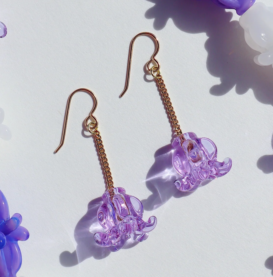 Crown Flower Glass Jewelry