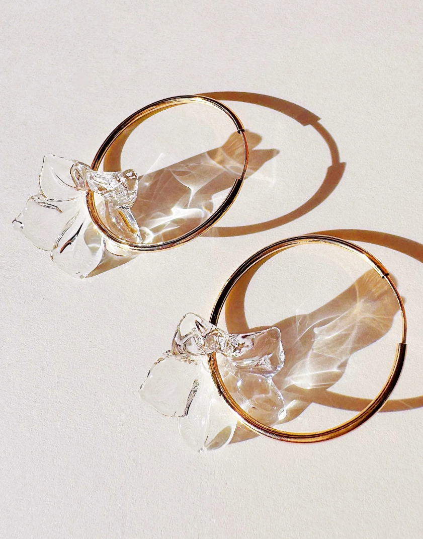 Pua Melia Plumeria Glass Jewelry