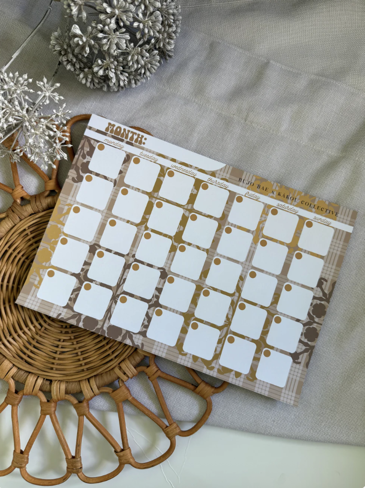 Monthly Notepad