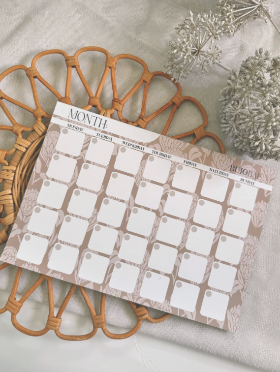 Monthly Notepad