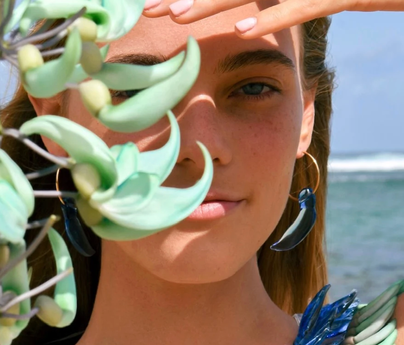 Blue Jade Glass Jewelry