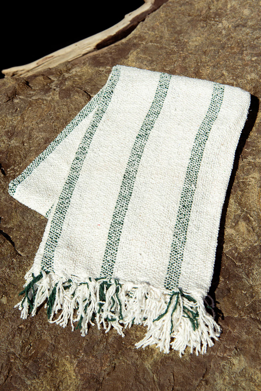 Sundream Throw Blanket green riviera stripe