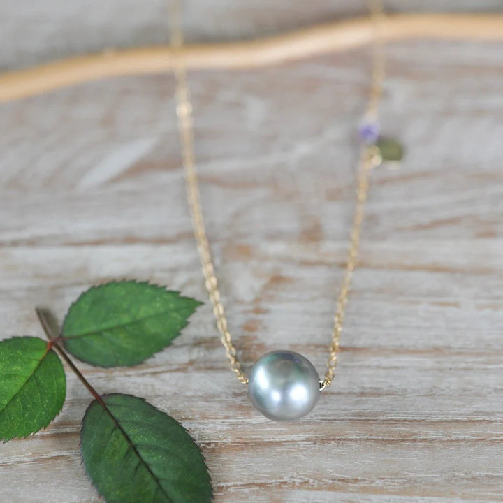 Golden South Sea Pearl Float neck GF
