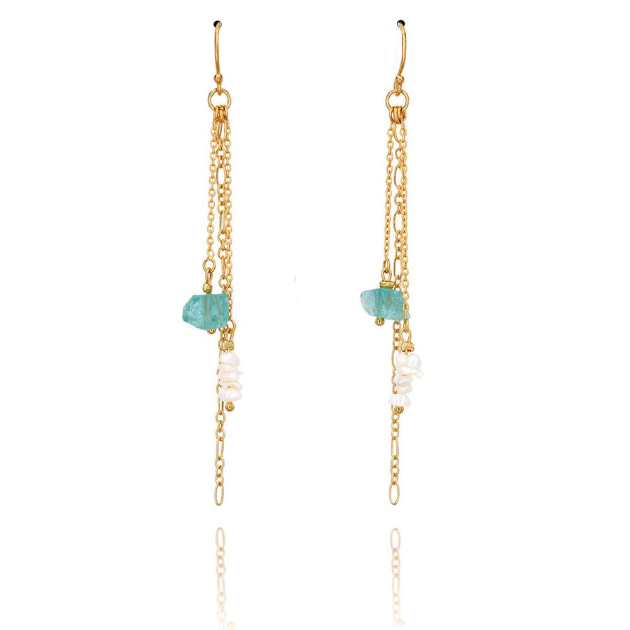 Coastal Keshi Dangle Earring