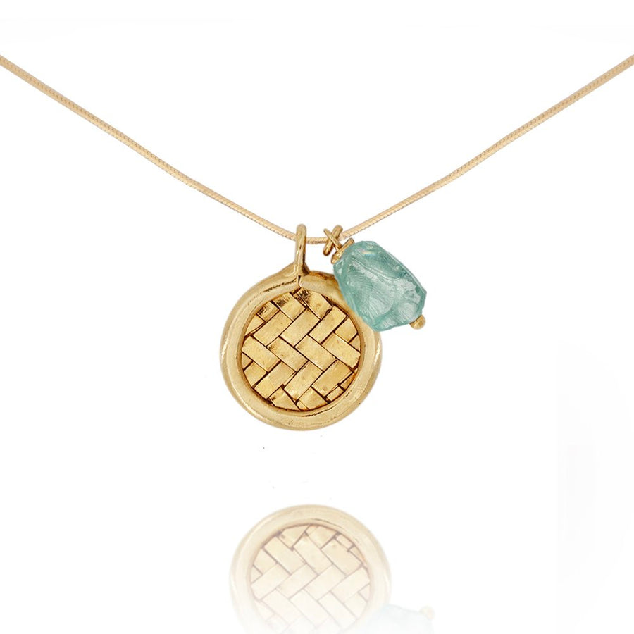Woven Gemstone Necklace
