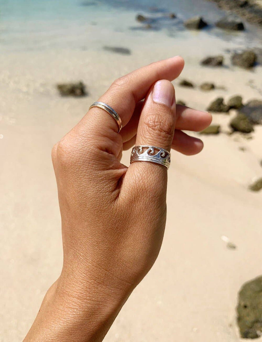 Lanikai Waves Ring