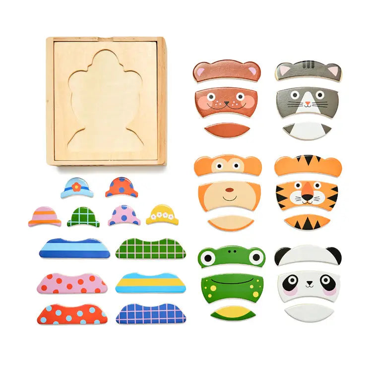 Animal Mix Up Wooden Puzzlw