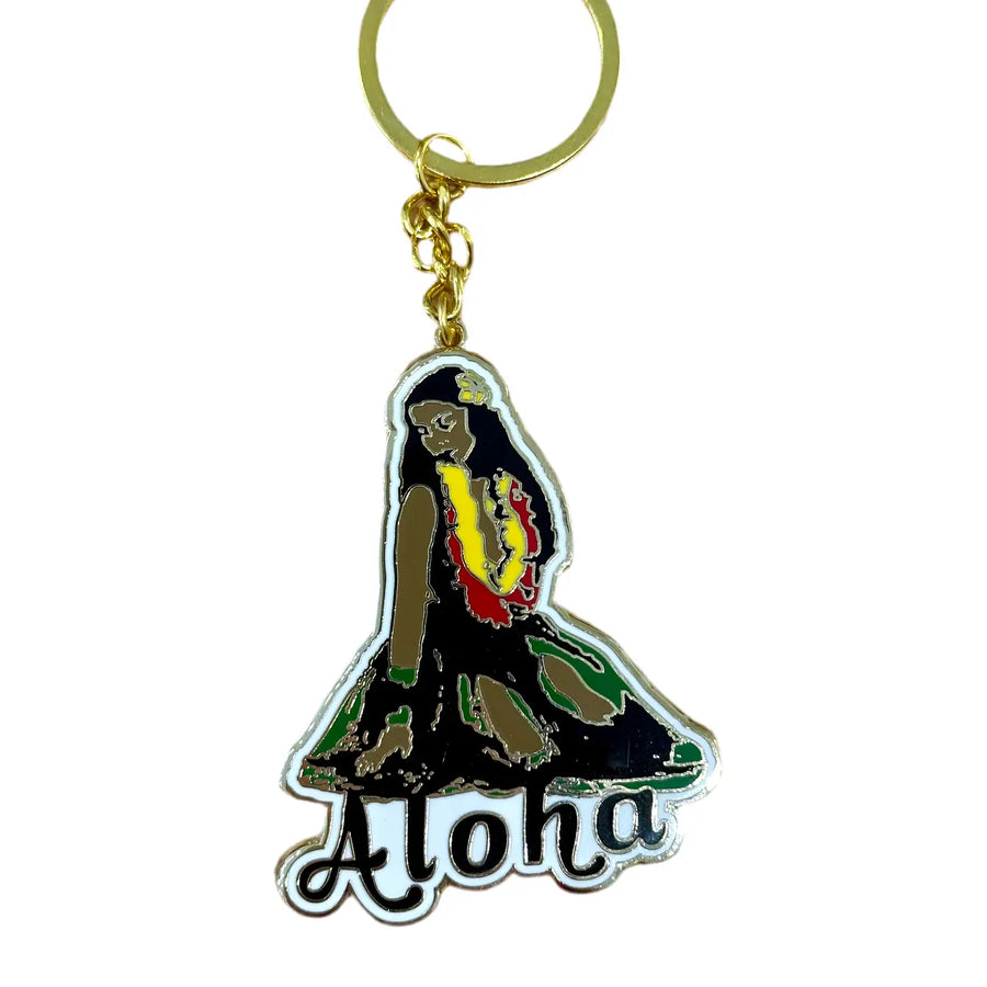 Sitting Hula Keychain