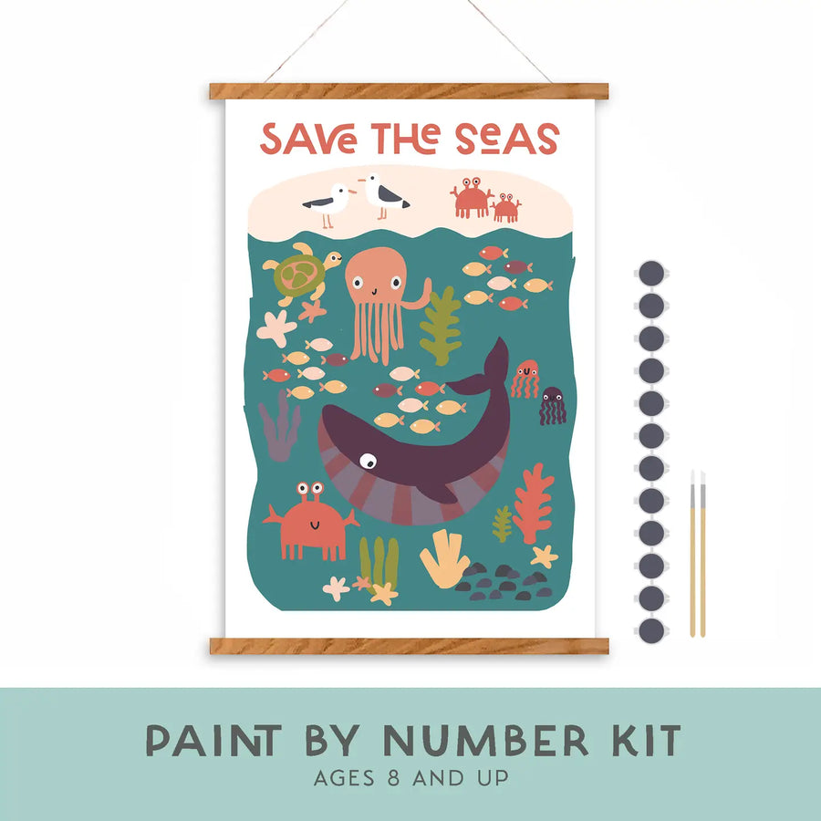 Save The Seas Paint By Numbers Kit For Children