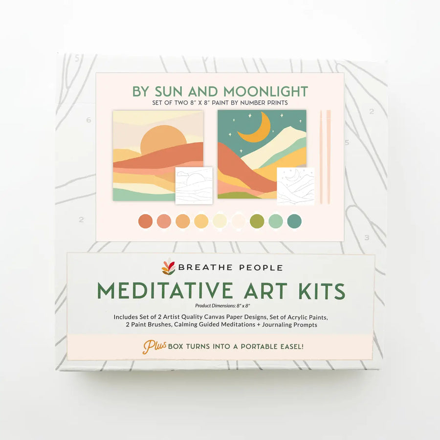 By Sun & Moonlight Meditative Art Paint By Numbers Kit