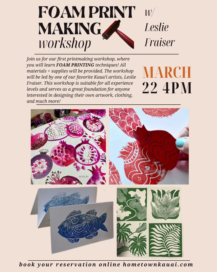 Foam Making Workshop with Leslie Frasier