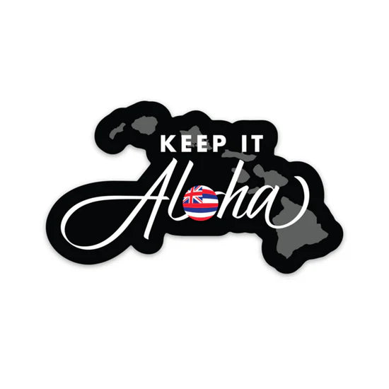Keep It Aloha Die-Cut Sticker