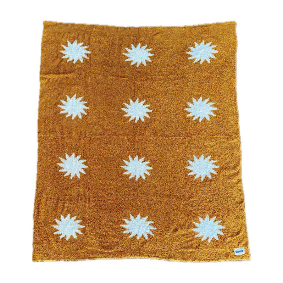 Sundream buckthorn brown plush throw