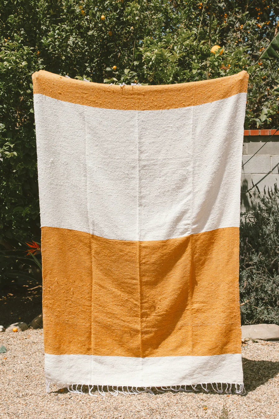 Sustainable Throw Blanket - Golden