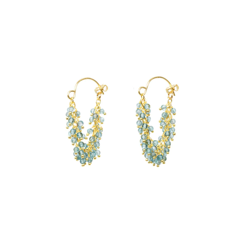Fringe Hoop Earrings - Vermeil