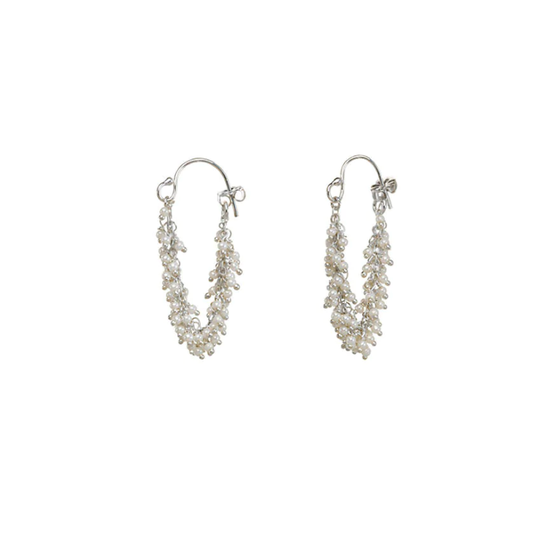 Fringe Hoop Earrings - Vermeil