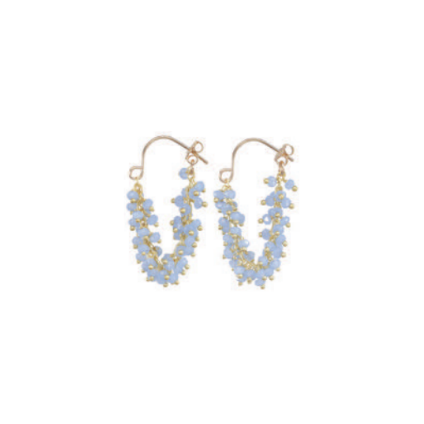 Fringe Hoop Earrings - Vermeil